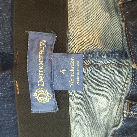 Democracy Distressed Ab Solution Skinny Leg Jeans Size 4 - Picture 12 of 14